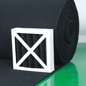 Chuqi Customize Shape And Size Activated Carbon Filter Fiber Filter Mesh Air Filter Media Activated Carbon Sponge