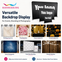 Mur d'images portable en tissu tendu pour stand d'exposition, installation facile sans outils, graphiques personnalisés, mur publicitaire