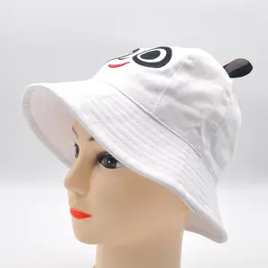 Удобные дышащие летние шапки с 3d-изображением панды, Детские Панамы