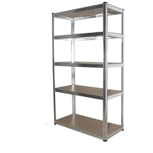 Estantería de Almacenamiento Industrial de Alta Resistencia de 5 Niveles, de Acero Cromado sin Pernos, 42"x18"x60", Moderna, Personalizada, Multifuncional, para Comercio Minorista - Product Image 2