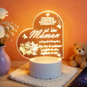 Lámparas Acrílicas Personalizadas, Luces Nocturnas LED con Imagen Creativa Personalizable en 3D, Regulables, Recargables por USB, Regalos Festivos para Padres - Product Image 5