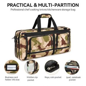 Free Sample BSCI Factory OEM <b>Heavy</b> <b>Duty</b> Kitchen Knife Carrying Case Shoulder Chef Knife Bag - Product Image 3