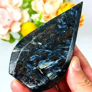 Adorno de Cristal Astrophyllite al por Mayor, Teñido con Efecto Fuego, Grabado, para Artesanía Curativa, Decoración Coleccionable de Feng Shui - Product Image 4