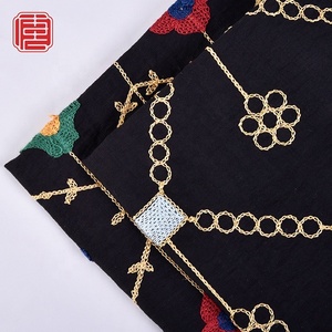 Nouveau tissu de broderie Baboos rayonne en nylon de couleur personnalisée légère à la mode pour les vêtements des femmes - Product Image 6