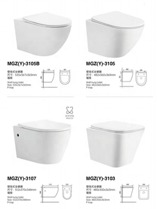 Sang Trọng Vàng tường treo nhà vệ sinh Vòng không có vành gốm phòng tắm Dubai vàng Nhà vệ sinh WC - Product Image 4