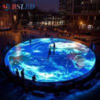 Boshuo IP65 LED-Fliesen 3D LED-Bildschirm P3.91/P4.81/P6.25 DJ Disco Tragbare Panel-Fliesen Tanzfläche Videowand App-Steuerung