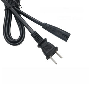Japan1.2M <span class=keywords><strong>Cable</strong></span> de alimentación de 2 pines <span class=keywords><strong>Cable</strong></span> de enchufe con <span class=keywords><strong>cable</strong></span> de tierra <span class=keywords><strong>Cable</strong></span> de alimentación de CA para <span class=keywords><strong>TV</strong></span>/plancha eléctrica/electrónica de consumo - Product Image 6