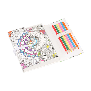 Sách Tô Màu Vẽ Xoắn Ốc Giáng Sinh Cho Người Lớn Trẻ Em In Theo Yêu Cầu Bán Sỉ Kèm Bút Chì Màu - Product Image 3