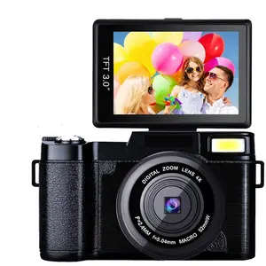 กล้องดิจิตอล24mp Suppliers-ยอดนิยมความละเอียดสูงกล้องดิจิตอล Vlogging กล้องวิดีโอ Full HD 24MP 1080จุดกล้องวิดีโอ