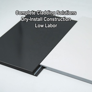 Material de Fachada para Construcción de Viviendas Colorfast, Revestimiento de Paredes Exteriores, Paneles de Fibrocemento Pre-revestidos de Cerámica Brillante - Product Image 2
