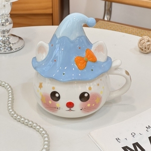 Diseño Original lindo sombrero mágico de dibujos animados taza de café de cerámica para cumpleaños de estudiantes y Recuerdos para el Día de San Valentín y el Día de la madre - Product Image 2
