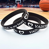 Pulseras de Silicona con Logotipo Personalizado, Pulsera Delgada de Silicona con Logotipo Personalizado