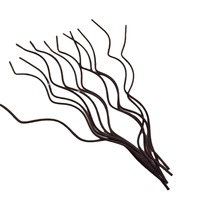 Bâtonnets diffuseurs incurvés en rotin sans flamme de forme irrégulière, accessoires d'aromathérapie sans flamme pour la décoration intérieure, longue durée