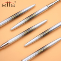 Haute Qualité Ruban Gris Gradient Poignée Nail Art Outils Ensemble Marque Privée UV Gel Peinture Ligne Fleur 3D Ombre Fan Poke Nail Pen