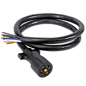 Lage Prijs 7 Core Spiraal Kabel Verlengplug Aanhangwagen Power Extension Cod Voor Trailer, Rv, Food Truck En Sleepwagen Trailer Kabel