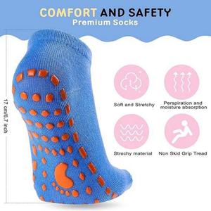 Chaussettes de yoga antidérapantes pour femmes avec design à volants personnalisé, chaussettes de pilates avec grip, logo brodé, chaussettes de fitness de haute qualité - Product Image 3