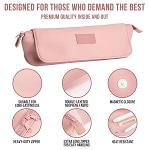 Neoprene tóc-khô túi với khả năng chịu nhiệt độ Mat đa chức năng tóc công cụ lưu trữ Pouch - Product Image 6