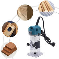 China Edge Carpintería Plunge Máquina de tallado portátil Inalámbrico Mini Cortador pequeño Recortador de madera Accesorio de enrutador de Palma