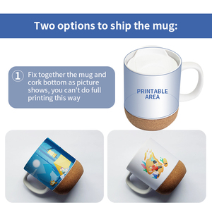 Taza de Cerámica de 14 oz con Base de Corcho para Sublimación, Tazas de Café Personalizadas, Tazas de Viaje - Product Image 6