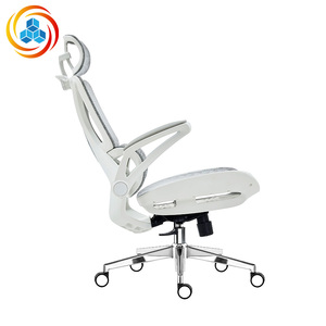 Chaise de bureau exécutive moderne et simple en maille avec soutien lombaire, design ergonomique respirant et rotation, idéale pour la maison, l'ordinateur et le bureau - Product Image 3