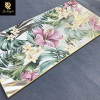 Springletile 600x1200 Blumenmuster Gold Keramik Küche Grüner Boden Badezimmer Showroom Ideen Wandfliesen