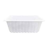 Boîte d'emballage personnalisée en gros pour fabricants, conteneur alimentaire, plateau en plastique jetable pour produits frais