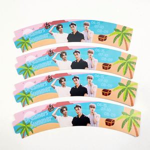 ปลอกแก้วกาแฟแบบกำหนดเอง รีไซเคิลได้ พิมพ์ลายรักษ์โลก ขายดี ปลอกแก้ว Kpop - Product Image 5