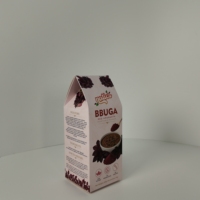Caja de Cartón Blanca con Tapa de Techo Plegable, Personalizada y Reciclable, para Empaque de Hierbas, Vegetales, Bebidas Instantáneas en Polvo