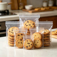 Sacs refermables en PE transparent de qualité alimentaire, sachets d'emballage en plastique transparent pour bonbons, noix, en-cas et petits articles