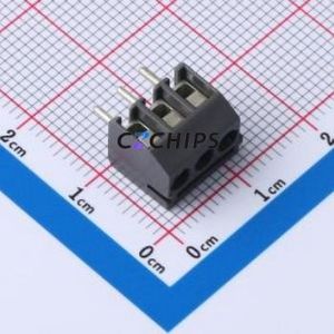 938-T-DS/03 Screw Terminal Block Through hole Component (THT),P=3.5mm Connector 1x3P 3.5mm Gray Through Hole - Product Image 1