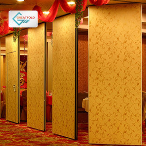 Nhà Máy Bán Trực Tiếp Khách Sạn Phòng Divider Trượt Di Chuyển Tường Phân Vùng Operable Nhà Hàng Di Chuyển Phân Vùng - Product Image 5