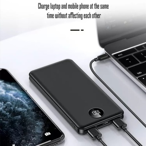 แบตเตอรี่สำรองแบบพกพา หน้าจอดิจิตอล ช่องเสียบ USB คู่ 5V3A PD 22.5W ชาร์จเร็ว ความจุ 10000mAh สำหรับโทรศัพท์ - Product Image 3