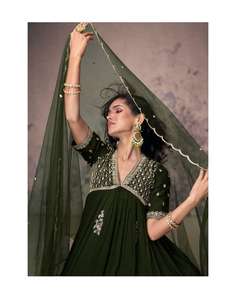 Suministro de fábrica al por mayor vestido de ropa indio y pakistaní para ocasiones especiales vestido de novia a un precio asequible - Product Image 5