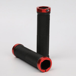 Пара велосипедных ручек для руля <span class=keywords><strong>BMX</strong></span>, резиновые ручки с двусторонней фиксацией для MTB велосипедов, нескользящие велосипедные ручки, запчасти для велосипедов - Product Image 3
