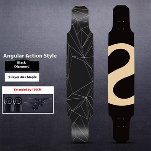 <span class=keywords><strong>Longboard</strong></span> <span class=keywords><strong>Freeride</strong></span> de 120cm para adultos, niños, baile, crucero, cubierta de arce de 7 capas, <span class=keywords><strong>ruedas</strong></span> blandas, precisión Brgs, peso probado ASTM, 250kg - Product Image 6