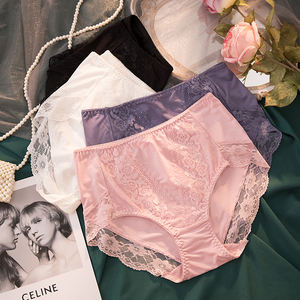 Oferta: Bragas <span class=keywords><strong>de</strong></span> Encaje para <span class=keywords><strong>Mujer</strong></span>, <span class=keywords><strong>de</strong></span> Seda Helada, sin Costuras, Sexy, <span class=keywords><strong>de</strong></span> Una Pieza, Cintura Media - Product Image 4