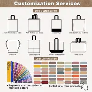 Custom Size <b>Canvas</b> <b>Tote</b> <b>Bag</b> Solid Color, Large Capacity Perfect for Class, Grocery, Beach & Gym Eco-friendly - Product Image 6