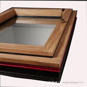 Juego Completo de 75 <span class=keywords><strong>Ventanas</strong></span> Compuestas Aislantes Acústicas de Madera Revestida de Aluminio Estilo Europeo - Product Image 2