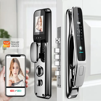 Serrure intelligente Tuya Zigbee à reconnaissance faciale automatique, avec visiophone et œil magique à distance, serrure électronique connectée