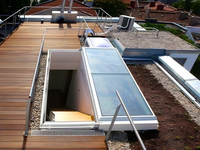 Moteur de fenêtre de toit coulissante électrique horizontale, étanche et isolante pour véranda et application de toiture de loft