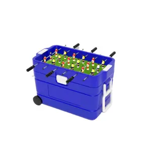 TR-专业60l足球桌游戏或足球桌，带冰冷却器盒手推车圣诞礼物，futbol冰箱