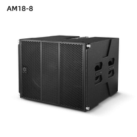 AM18-8 Subwoofer Line Array Simple 18 Pouces 800W Haut-parleur de Basses Professionnel pour Événements Extérieurs, Hôtels, Bars, Concerts et Scènes Audio