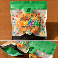 Sacs individuels pour biscuits, transparents givrés, thermoscellables, imprimés sur mesure, pour l'emballage alimentaire, la boulangerie, les biscuits, avec logo