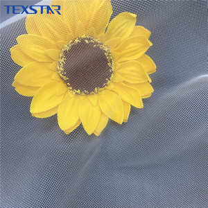 Vải lưới voan cưới màu trắng trơn kiểu Mỹ, chất liệu nylon, bán buôn - Product Image 4