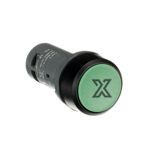 CP1-10G-10 Interruptor de botón pulsador con cabezal de reinicio automático, comúnmente utilizado para paneles de control industrial. - Product Image 1