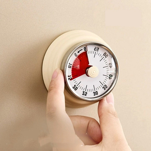 Temporizador Redondo de Cocina, Recordatorio de Tiempo, Alarma, Cuenta Regresiva, Temporizador Mecánico Visual Magnético - Product Image 5