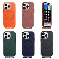 DL Original Smartphone PU Plain Laser Ring Étui de téléphone magnétique en cuir de luxe pour Iphone 12 13 14 15 16 Pro Max