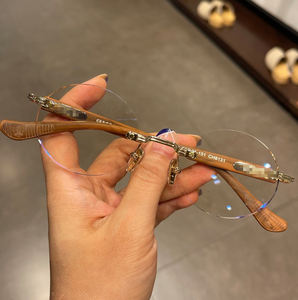 メンズ 向け 高級 レトロ スクエア 型 リーディンググラス｜ブルーライトカット 老眼鏡 メタル リムレス フレーム｜新登場・卸売 - Product Image 5