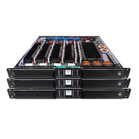 K435 MORIN Yüksek Güçlü 3500W X 4 Kanal D Sınıfı Profesyonel Ses Güç Amplifikatörleri Metal Kabinli