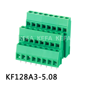 KF128A3-5.0 2Pole Brass/Copper Screw <b>Terminal</b> Block Nickel Plated PCB Panel Mount 300V/20A - Product Image 5